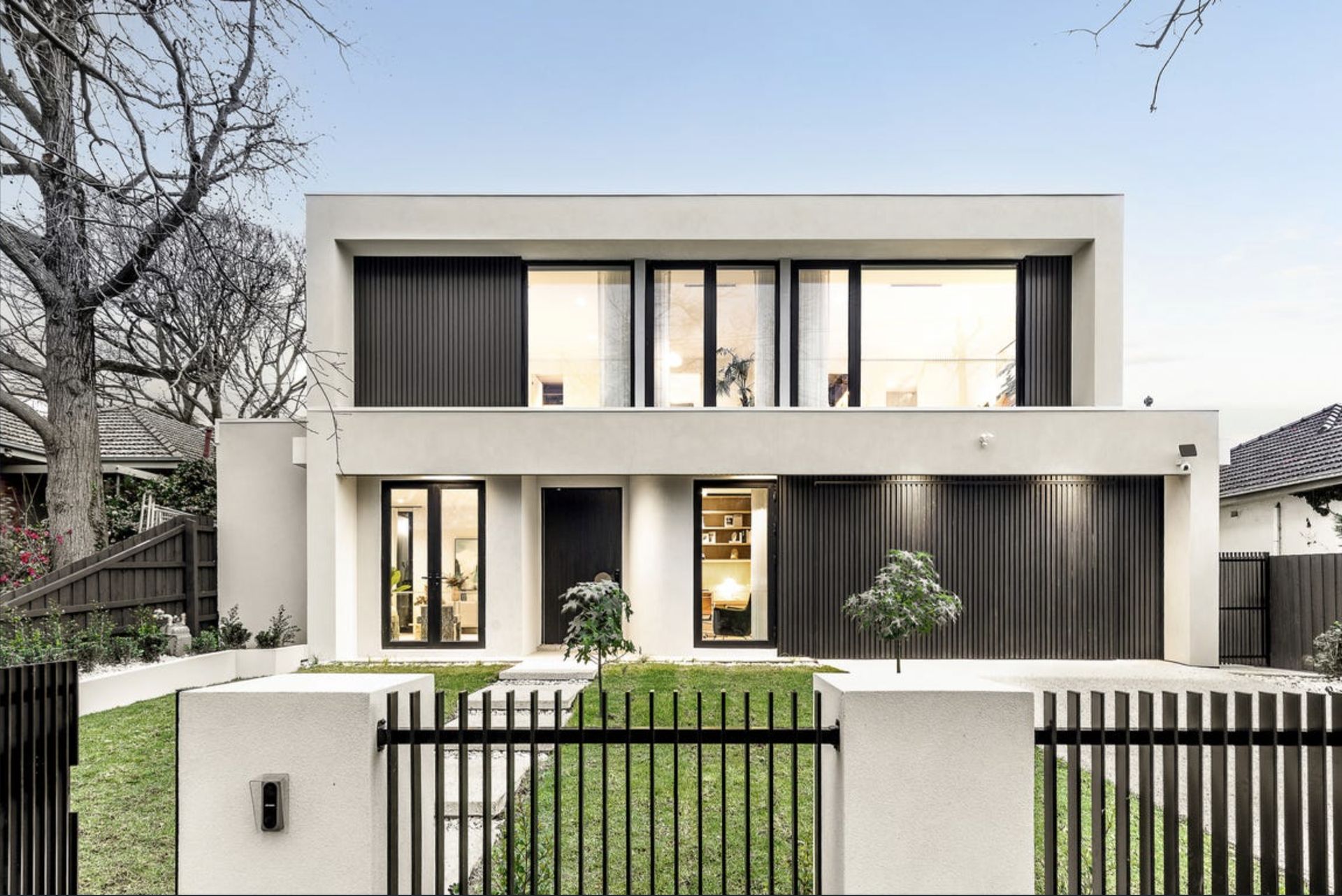 Bertram Residence exterior facade and landscaping